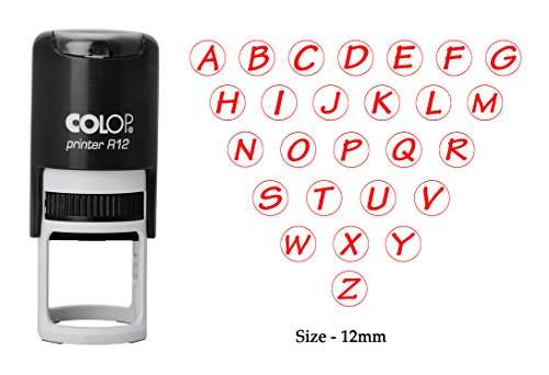A to Z Alphabet Print Plastic Stamp Clear Print Office Use Colop Self-Inking Stamp 1
