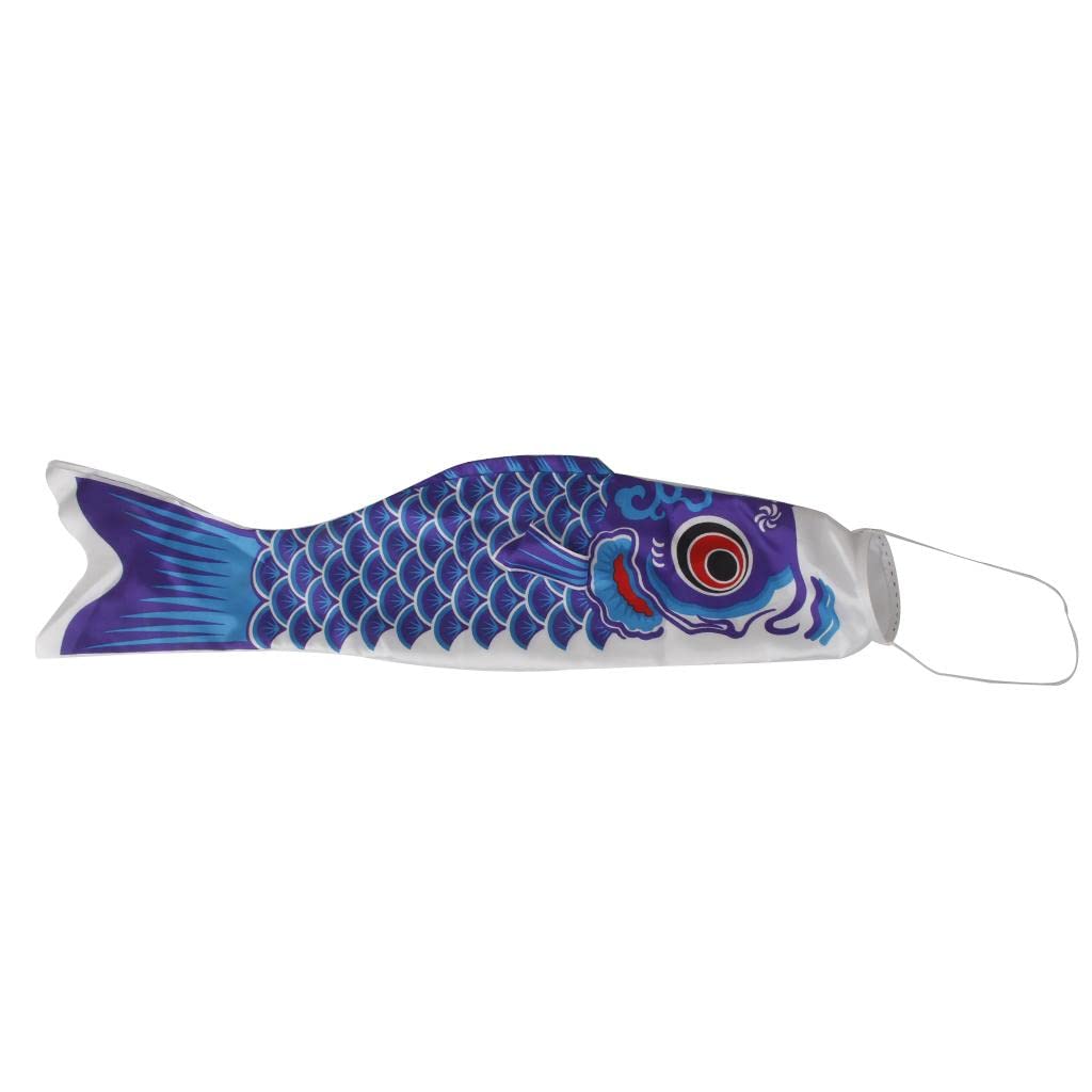 KampTrade 40cm Japanese Carp Windsock Streamer Fish Flag Kite Nobori Koinobori Blue 3