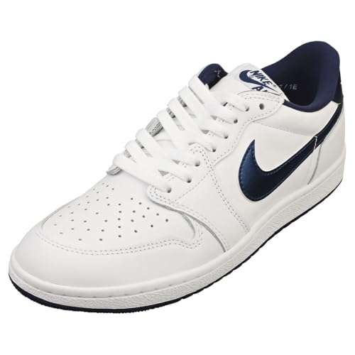 NIKE Jordan Men's 1 Low 85 White/Navy-White (FB9933 141) - 8 1