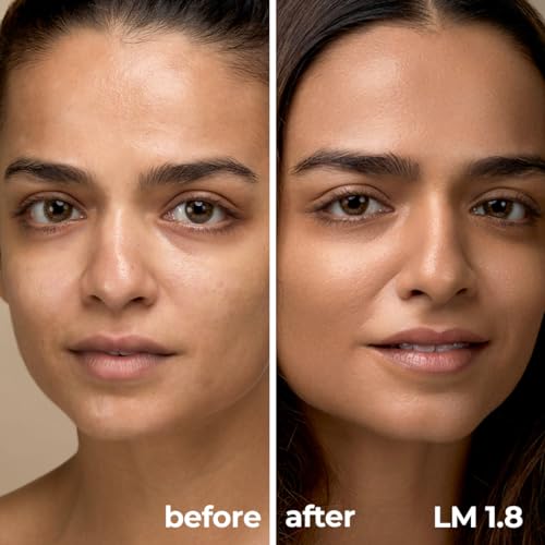 RUBY's ORGANICS Liquid Foundation For Face Makeup,Waterproof,Full Coverage Blendable,Long Lasting,Matte Finish And Poreless,Normal To Oily Skin,Vegan,Paraben And Silicon-Free,Shade Lm 01.8,30Ml 2