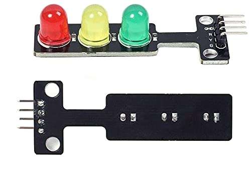Adeept 5PCS Mini Traffic Light LED DC 5V 5mm Display Module for Arduino Creative DIY Project Kit, Raspberry Pi, Traffic Light for Traffic System Model 4