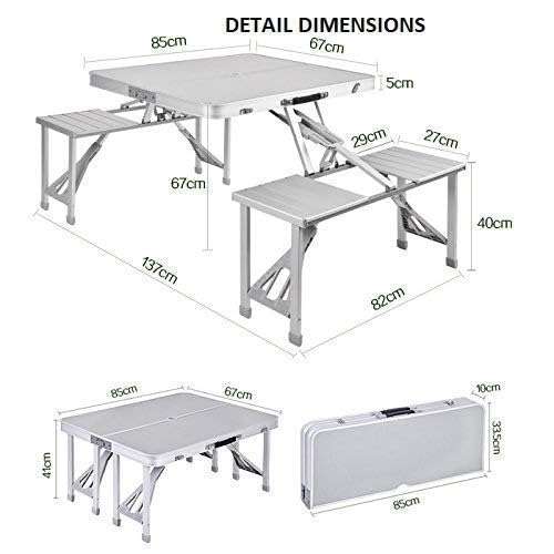 TUSIKO-Picnic-Table-Heavy-Duty-Aluminium-Portable-Folding-Camp-Suitcase-Picnic-Table-and-4-Chairs-Set-with-Umbrella 3