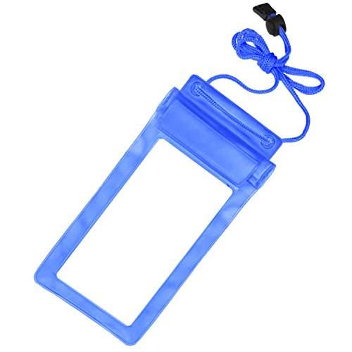 ACM Waterproof Bag Case Compatible with Intex Indie 11 Iv0318nd Mobile (Rain,Dust,Snow & Water Resistant) Blue 1