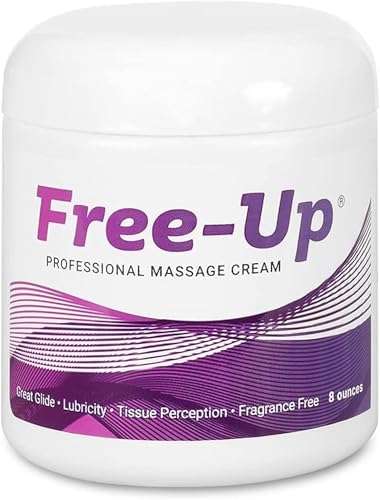 Free-Up-Professional Massage Cream, Fragrance-Free, Great Glide, Lubricity, Tissue Perception, Perfect for Physical Therapy, Massage Versatile, Non-Greasy, 8 Oz Jar 1