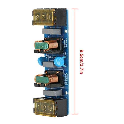 Power Supply Filtering Board Power Supply Filter EMI High Frequency Two-Stage Power Low-Pass Filter Board for Power Supply 6A 25A Optional(25A) 2