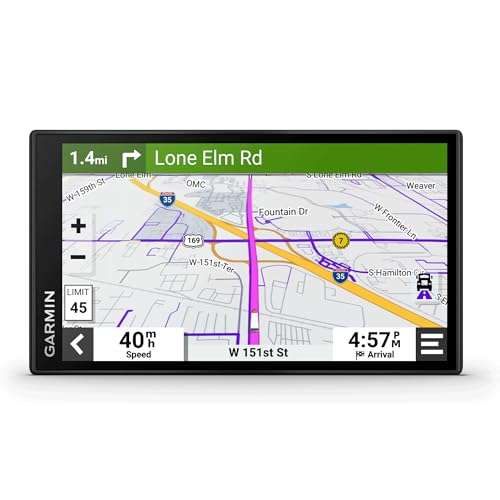 Garmin Dezl OTR610 GPS Truck Navigator 6" Dispaly-Custom Truck Routing, High-Resolution Birdseye Satellite Imagery, Commercial GPS Navigation For Semi Trucker Drivers Bundle With 32GB SD Card and more 6