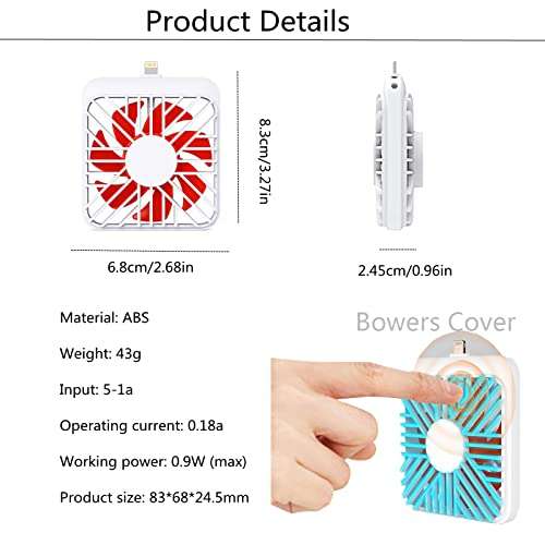FBDBCBMM Mini Cell Phone Fan type c for Android with Case to Protect You and Your Child Portable USB Mobile Phone Fan Summer Accessories 4