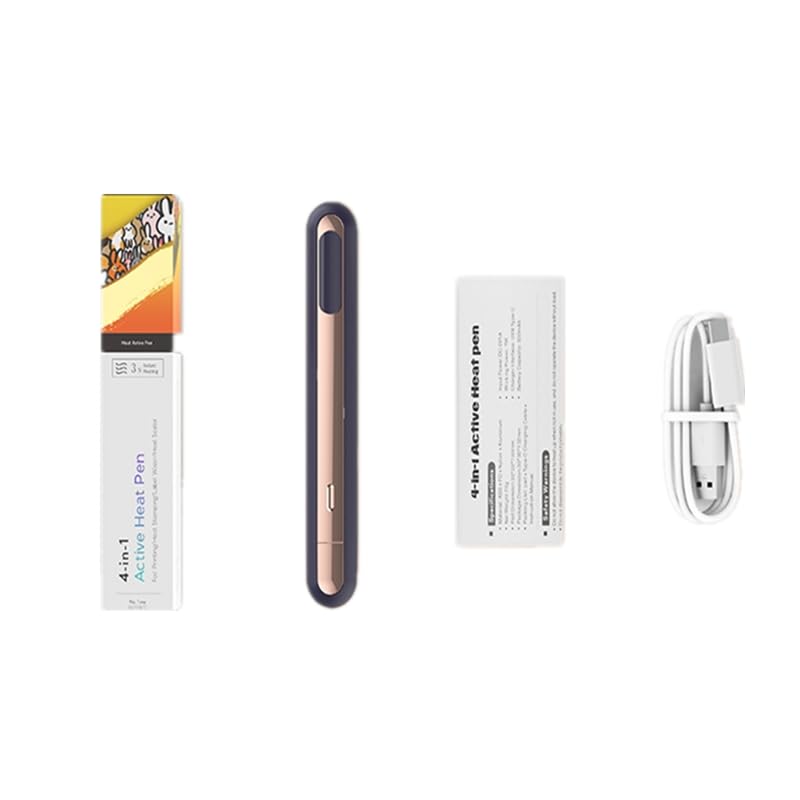 4 in1Mini Heat Press Machines, 3S Fast Heating, erasable Thermal Printing Paper, Food Bag Heat Sealer, Suitable for Clothes and Hats, Thermal Transfer Projects, hot Stamping Paper Drawing and Writing 5