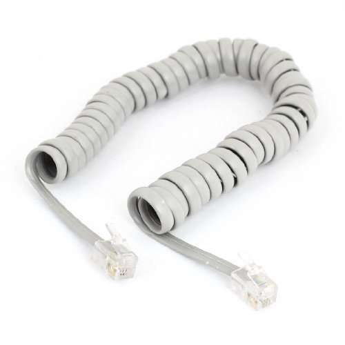 Anav Telephone Coil Cord for Basic Telephones (White ) Standard Length 1