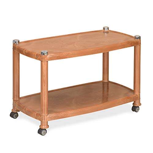 Nilkamal CENTBL5 Contemporary Center Trolley Coffee Table/Tea Table/Teapoy for Home/Living Room/Office & Outdoor. (Plastic) 3