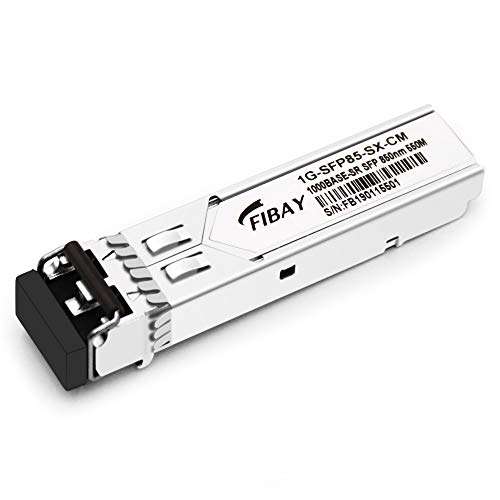 1G SFP SX Compatible for Cisco Meraki MA-SFP-1GB-SX 1000BASE-SX Mini-GBIC SFP Transceiver Module MMF, 850nm, 550m, LC, DOM, Pack of 10 2