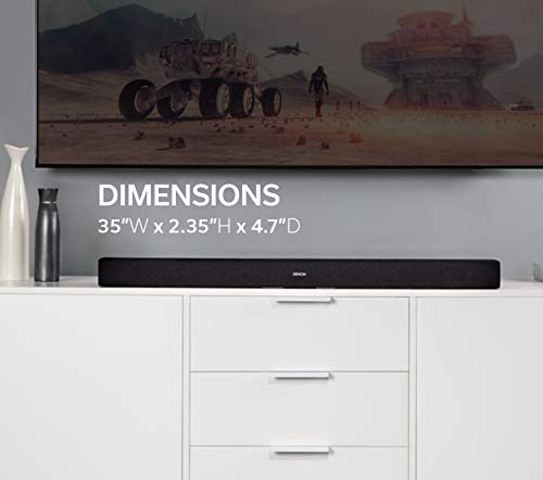 Denon DHT-S216 Home Theater Soundbar, Virtual Surround Sound, HDMI ARC, HD, 4K & Bluetooth Compatible, Low-Profile Design, Crystal Clear Dialogue 2