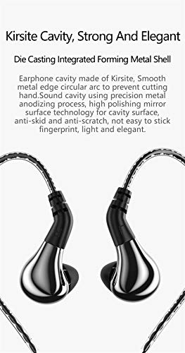 Linsoul BLON BL03 in Ear Monitor, HiFi 10mm Carbon Diaphragm Dynamic Driver in-Ear Earphone IEM with 0.78mm 2pin Detachable Cable (with Mic, Silver) 3