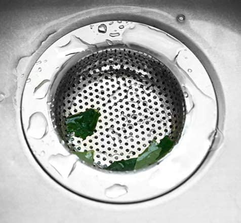 MTR Stainless Steel Sink Strainer Kitchen Drain Basin Basket Filter Stopper Sink Drainer (Jali) 4" inch 10cm 3