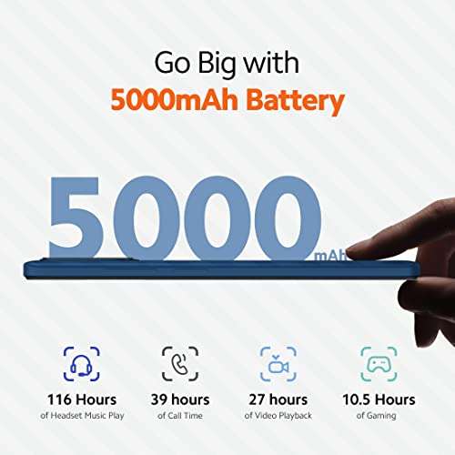 Redmi 12C (Royal Blue, 6GB RAM, 128GB Storage) | High Performance Mediatek Helio G85 | Big 17cm(6.71) HD+ Display with 5000mAh(typ) Battery 4