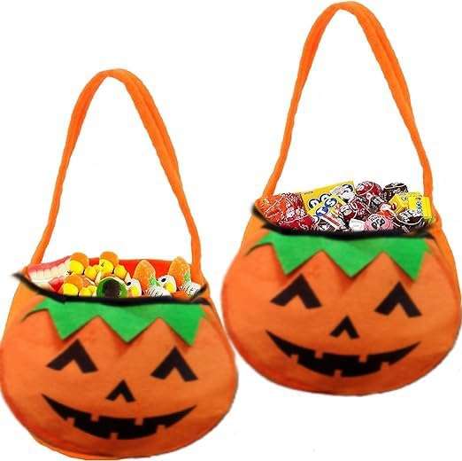 Baby & Sons Halloween Black Cap and Halloween Pumpkin Bag for Kids Halloween Party Cosplay Costumes For Boys and Girls 3