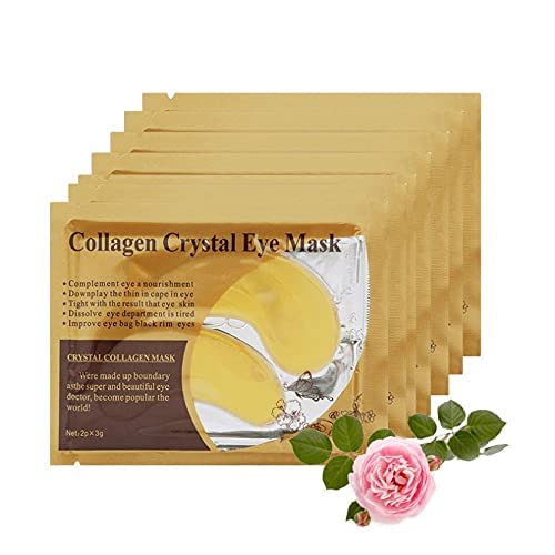 SHOPECOM 4 Pairs Collagen Crystal Eye Mask, Under Eye Gel Pads, Hyaluronic Acid Under Eye Mask Patches for Puffy Eye, Reducing Dark Circles, Eye Bags, Wrinkle and Refresh Your Eyes. 1