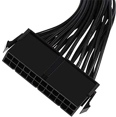 Tobo 24 Pin Dual PSU Power Supply Splitter Extension Synchronizer Adapter Male to Female ATX Motherboard Cable for Mining (24 Pin Dual PSU Power Supply Cable) - TD-246TC 4