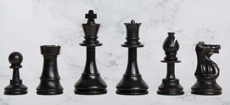 Hyper Sports Super Strong Solid Complete Set of 32 Plastic Chess Pieces, Chess Coins King Size 2.5 Inch - Big Size in Jar Box Packing 3