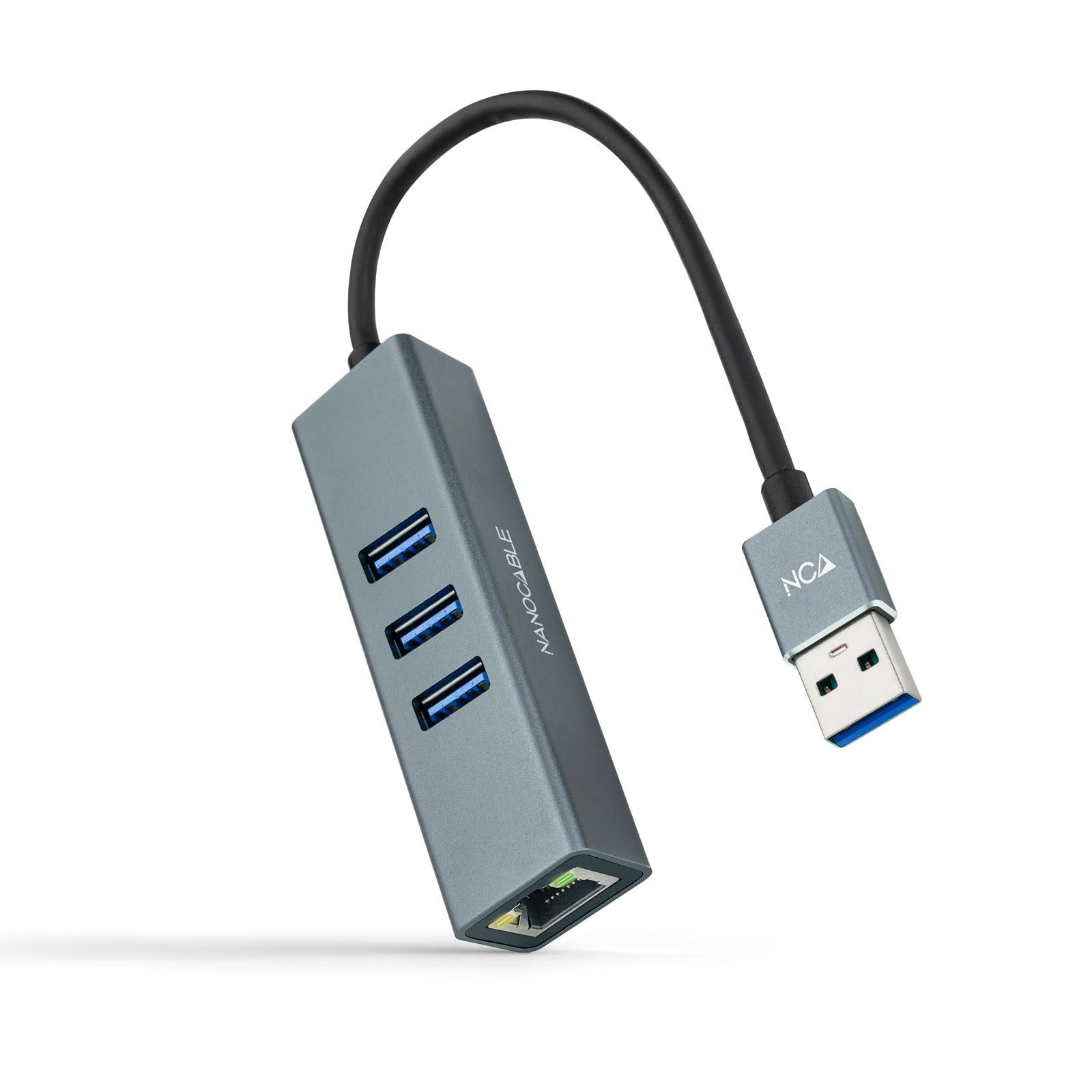 USB 3.0 to Gigabit Ethernet Converter & 3 Port USB 3.0 Hub Gray Cable Length 6" Ideal for Expanding connectivity of Devices with Limited USB Ports. 1
