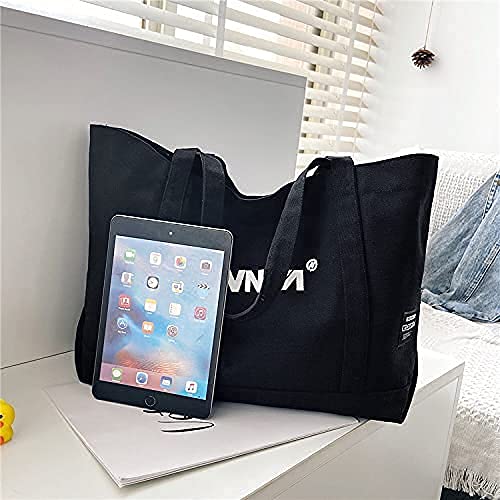Women’s Canvas Tote Bag, Large capacity, Casual Shoulder Bag,Multipurpose Handbag (bright yellow) 6