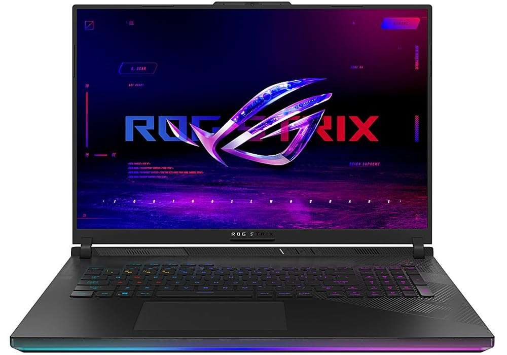 ASUS ROG Strix Scar 18 Gaming Laptop (Intel i9-14900HX 24-Core, 64GB DDR5 5600MHz RAM, 2x2TB PCIe SSD RAID 0 (4TB), GeForce RTX 4080, 18" 240 Hz Wide QXGA (2560x1600), Win 11 Pro) with USB-C Dock 3