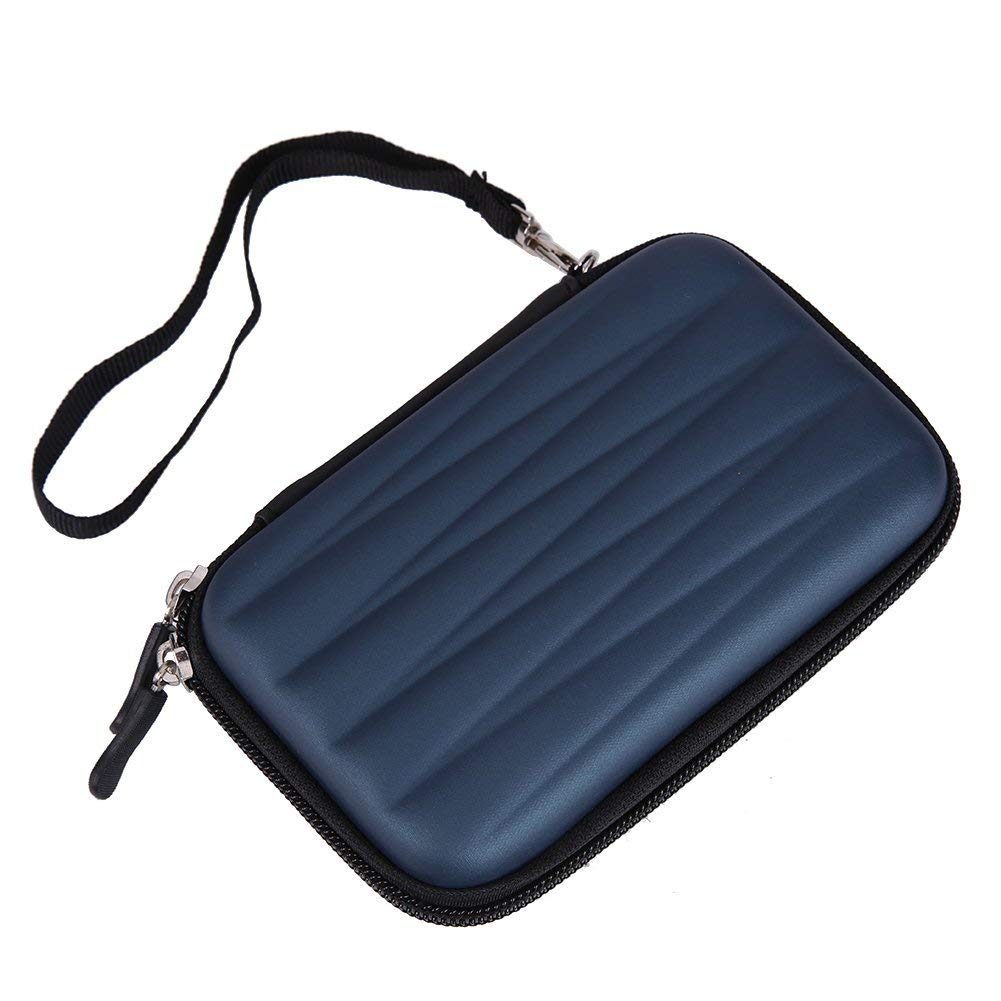Frndzmart Blue Wave Pouch for Seagate, Toshiba, WD, Sony and Transcend 2.5 inch External HD (Blue, Waterproof, Rubber)