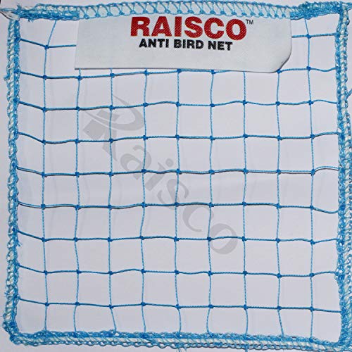 Vego UV-Stabilized HDPE Anti Bird Net/Garden Net/Pigeon Net/Monkey Safety Net 25 mm Hole (95x10 Ft =950 SQRFT) Color Blue 4