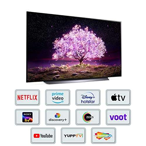 LG 139 cm (55 inches) 4K Ultra HD Smart OLED TV 55C1PTZ (Dark Steel Silver) (OLED55C1PTZ) 3