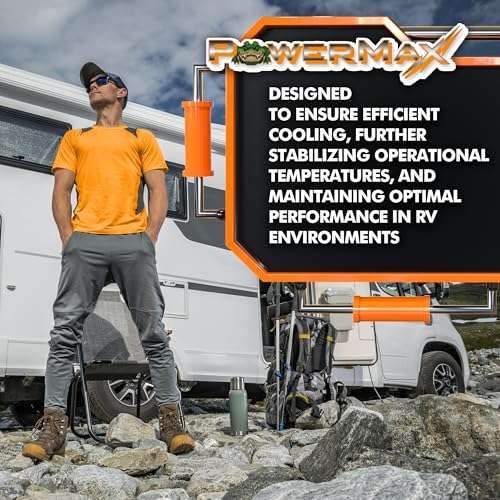 Powermax RV Converter | 15 Amp | 12V Power Converter with Built-in 4 Stage Smart Battery Charger | 110V AC to 12V | Lithium Compatible | Fully Adjustable Output from 13V to 16.5V | PM3 15LK 6