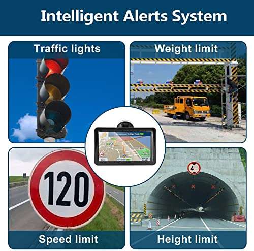 9-Inch GPS Navigation for Car With Speed Limit & Traffic Light Tips, Turn-by-Turn Directions, 2024 USA Map, Lifetime Updates 6