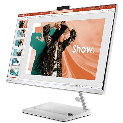 Lenovo IdeaCentre AIO 3 12th Gen Intel i5 27" FHD IPS 3-Side Edgeless All-in-One Desktop with Alexa Built-in (16GB/512GB SSD/Win11/MS Office 2021/IR Camera/Wireless Keyboard & Mouse) F0GJ00F5IN 3