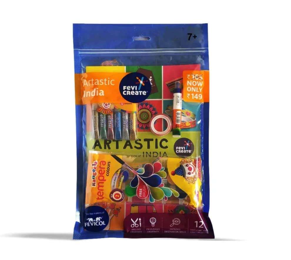 Pidilite Fevicreate Artastic India Art Drawing Kit for Kids 8 Year & Above 1