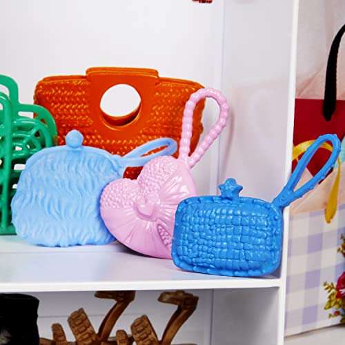 Barbie Fashionistas Doll & Ultimate Closet Playset with Clothes & 12 Accessories, Blonde Fashion Doll & Pink Closet Toy with Storage, Fold-Out Rack & Carrying Handle 4