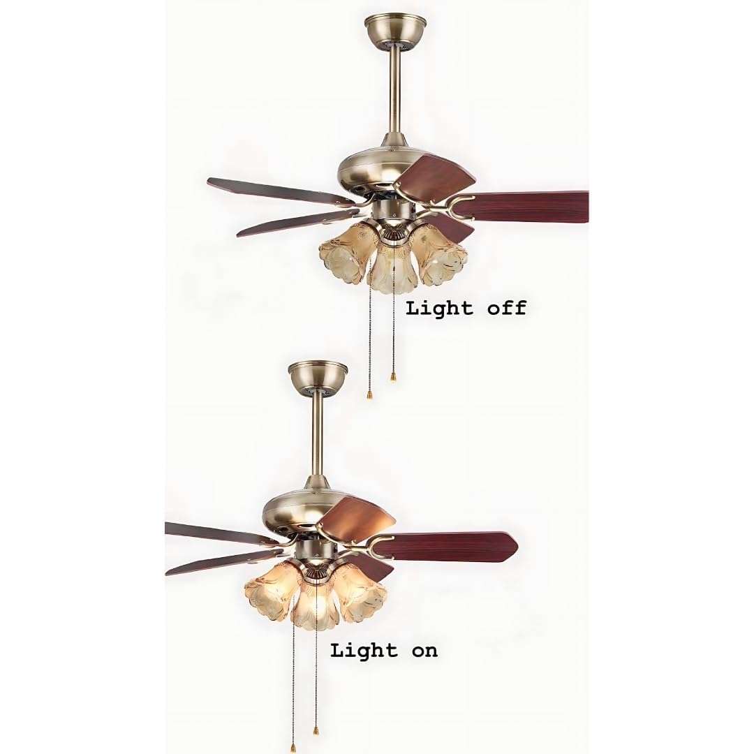 Hans Lighting Breeza Twilight 48-Inch Ceiling Fan with Night Light - 5 Wood Blades 6