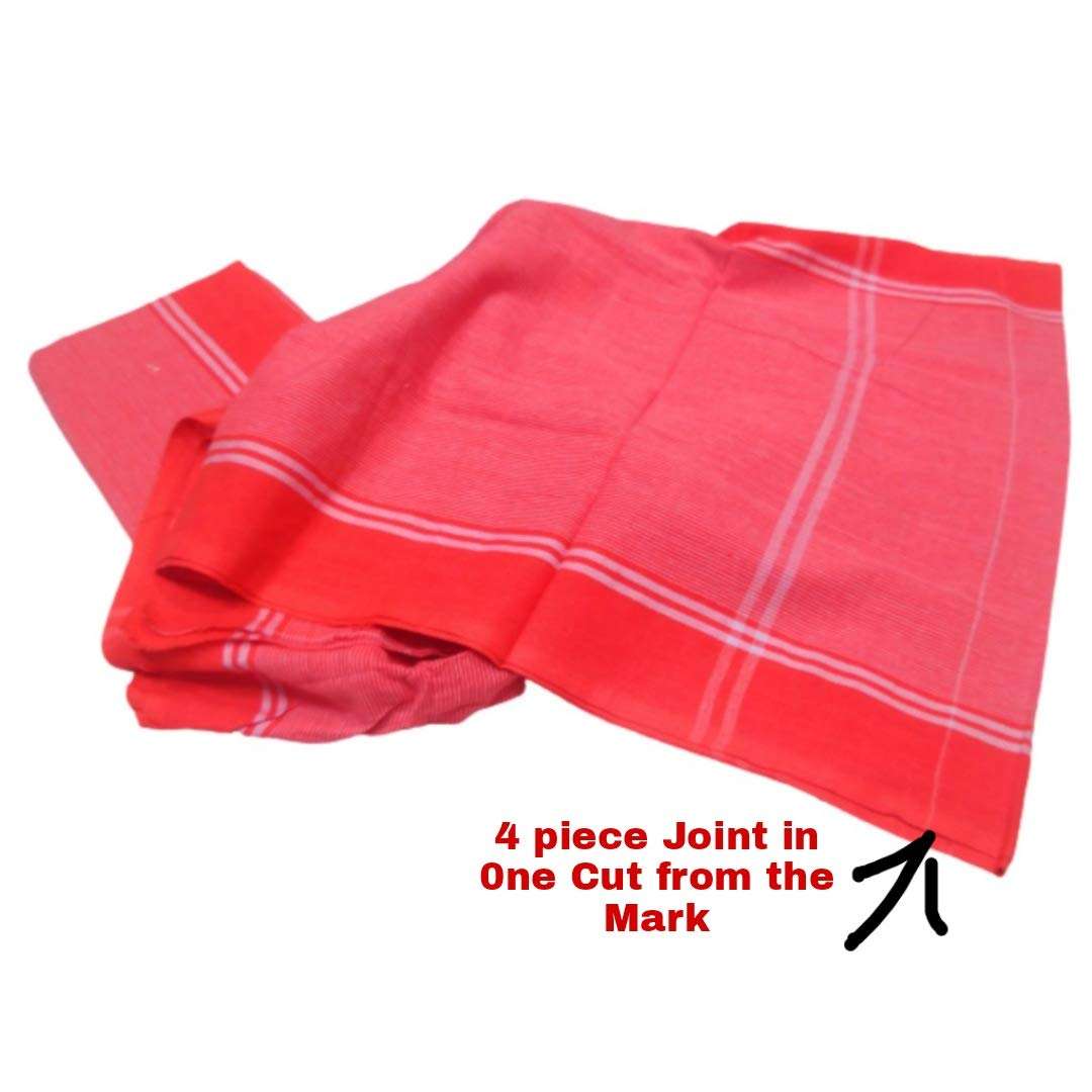 MPS COTTON COOL Kashi Red Towel 100% Cotton Pack of 2 Piece (Kashi Red Size:Length,46 Inch X 118 cm/Width,23 Inch X 59 cm Pack of 2 Piece) 6