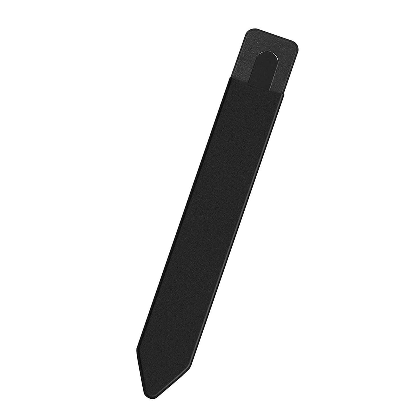 BoxWave Stylus Pouch Compatible with Garmin GPSMAP 9019 - Stylus PortaPouch, Stylus Holder Carrier Portable Self-Adhesive - Jet Black 3