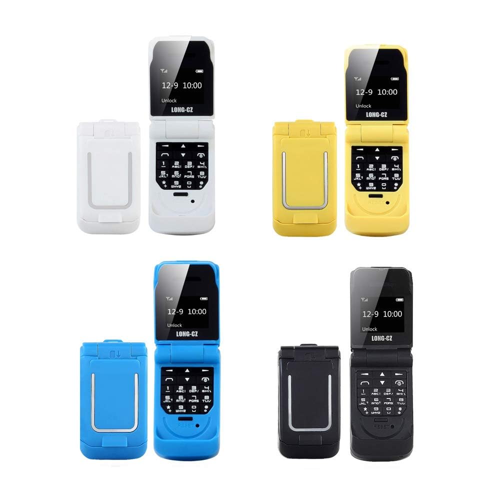 SHIVANSH J9 World's Smallest Flip Mobile Phone Single Micro Sim Support with Bluetooth Dialer and Voice Changer 32 mb Storage 4