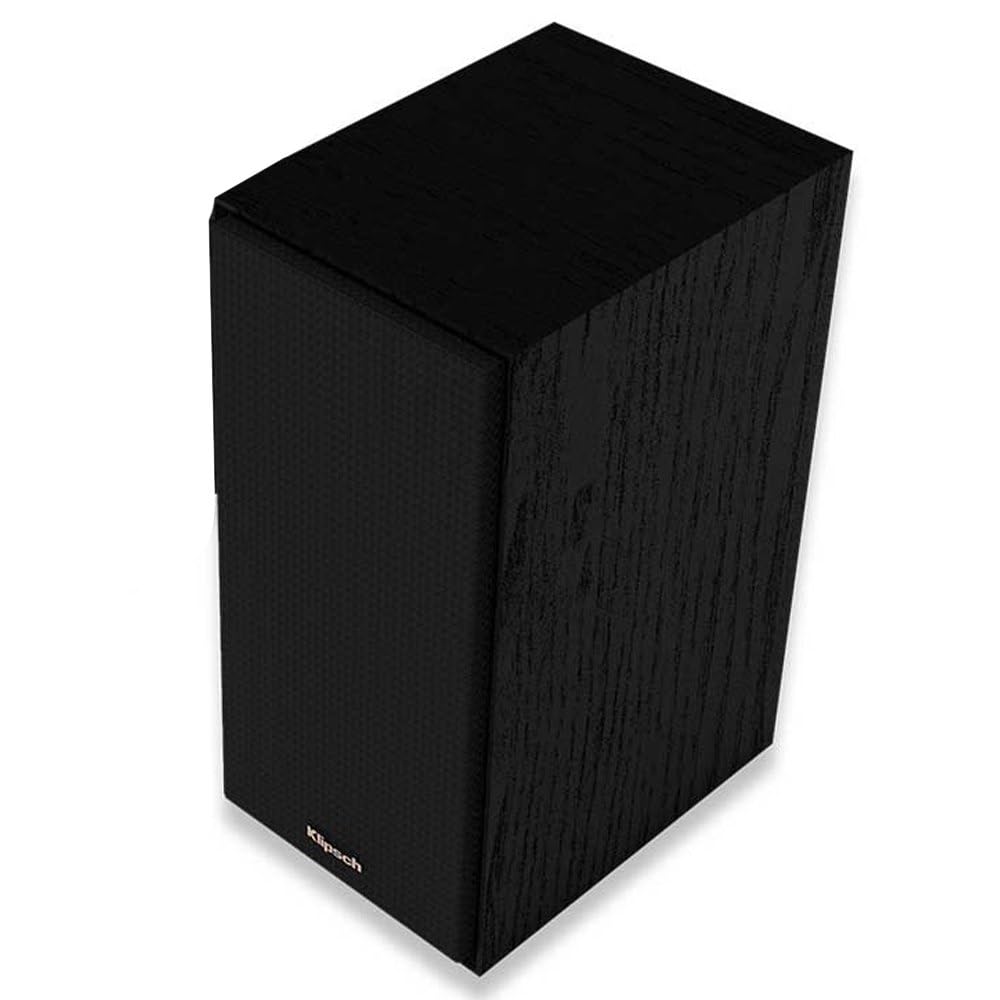 klipsch Reference Next-Generation R-40M Horn-Loaded Bookshelf Speakers with 4” Spun-Copper Woofers for Best-in-Class Home Theater Sound in Black 3