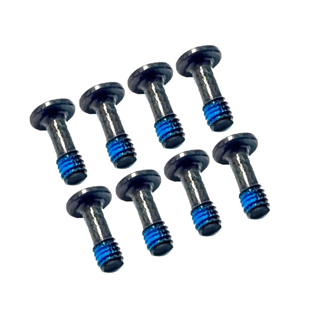 ZAHARA Black 8PCS Lower Bottom Base Cover Case Screws Replacement for Dell Latitude 5500 5501 5502 5509 / Precision 3540 3541 3542 3