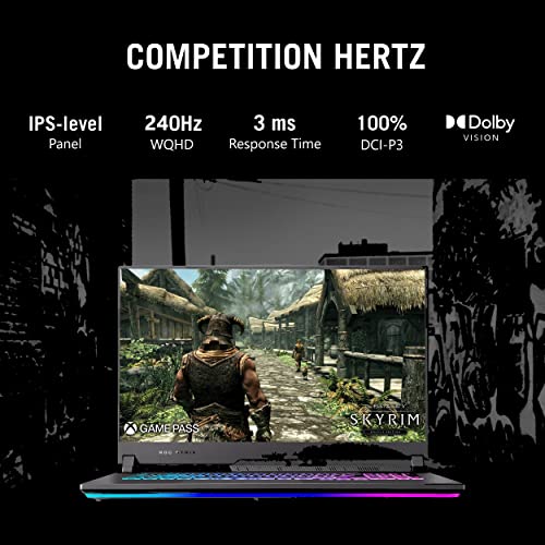 ASUS ROG Strix G17 (2022), 17.3"(43.94 cm) WQHD 240Hz/3ms, AMD Ryzen 7 6800H, 6GB RTX 3060 Graphics, Gaming Laptop (16GB/1TB SSD/90WHrs Battery/Windows 11/Office 2021/Gray/2.9 Kg), G713RM-LL167WS 5