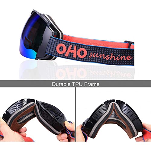 OhO 4K Smart Ski Goggles, WiFi Camera Snowboard Goggles with UV Protection, Anti Fog （Men/Women） 5