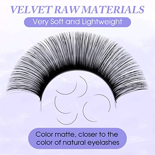 Eyelash Extension Lashes 8-25mm Length Individual Eyelashes C/D Curl Classic Eyelash Extensions Supplies .10 .15 .20 .25mm Single Lashes (0.10-D, Mixed 20-25mm) 2