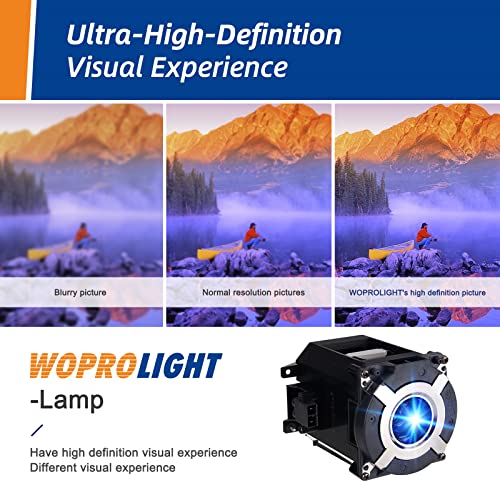 Woprolight NP26LP / 100013748 Genuine Original NSHA330W Bulb Replacement Lamp Whih Housing for NEC PA571W-13ZL PA621X PA621X-13ZL 3