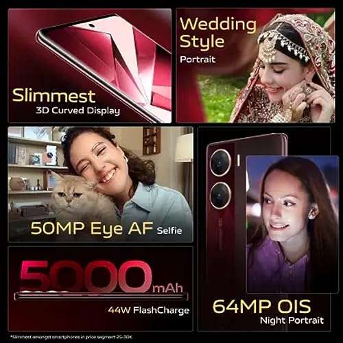 Vivo V29e 5G (ARTISTIC RED, 256) (8 GB RAM) 3