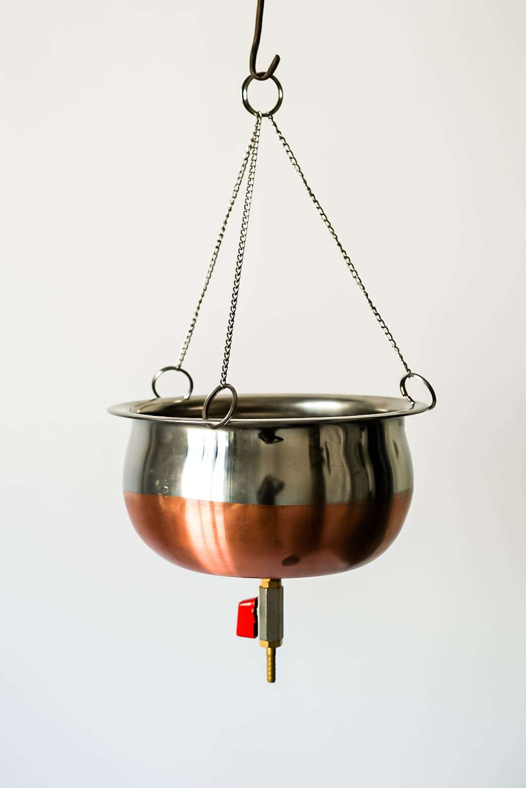 Got Bull Shirodhara Pot Stainless Steel (2 Ltr) With Chain, Valve And Nozzle 1