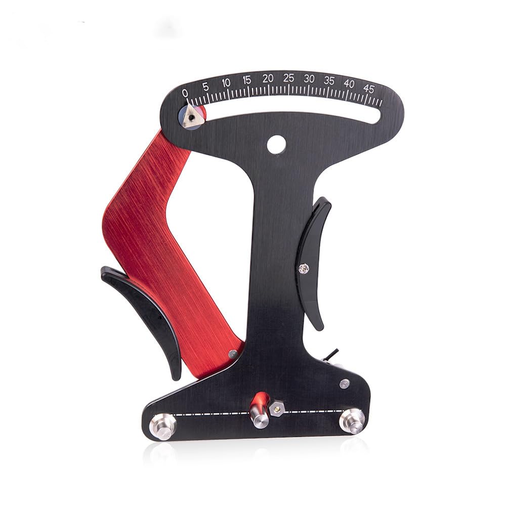 Zodazoqa Bicycle Spoke Tension Meters Measuring Tool Gauge Aluminum Alloy CNC Precise, Tension Adjustment Tool to fit All Spokes, Bicycle Wheel Spoke Manufacturing or Correction Accessories (Red)