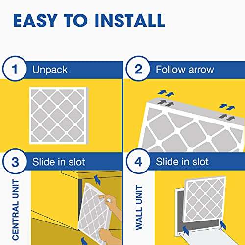 Aerostar 20x20x2 Air Filter MERV 13 (For Allergies, Dust, Lint, Mold, Pet Dander, Smoke, Smog & Bacteria) - Electrostatic MPR 1500 - 1900 & FPR 10 - Pleated HVAC AC Furnace Air Filters - Pack of 6 4