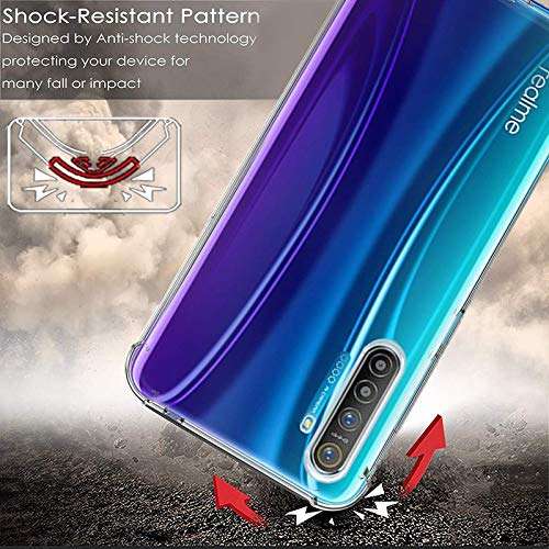 ConnectPoint Silicone Perfect Fitting [Bumper] Hybrid Edge To Edge Side Protection Transparent Back Cover For Realme Xt/Realme X2 6