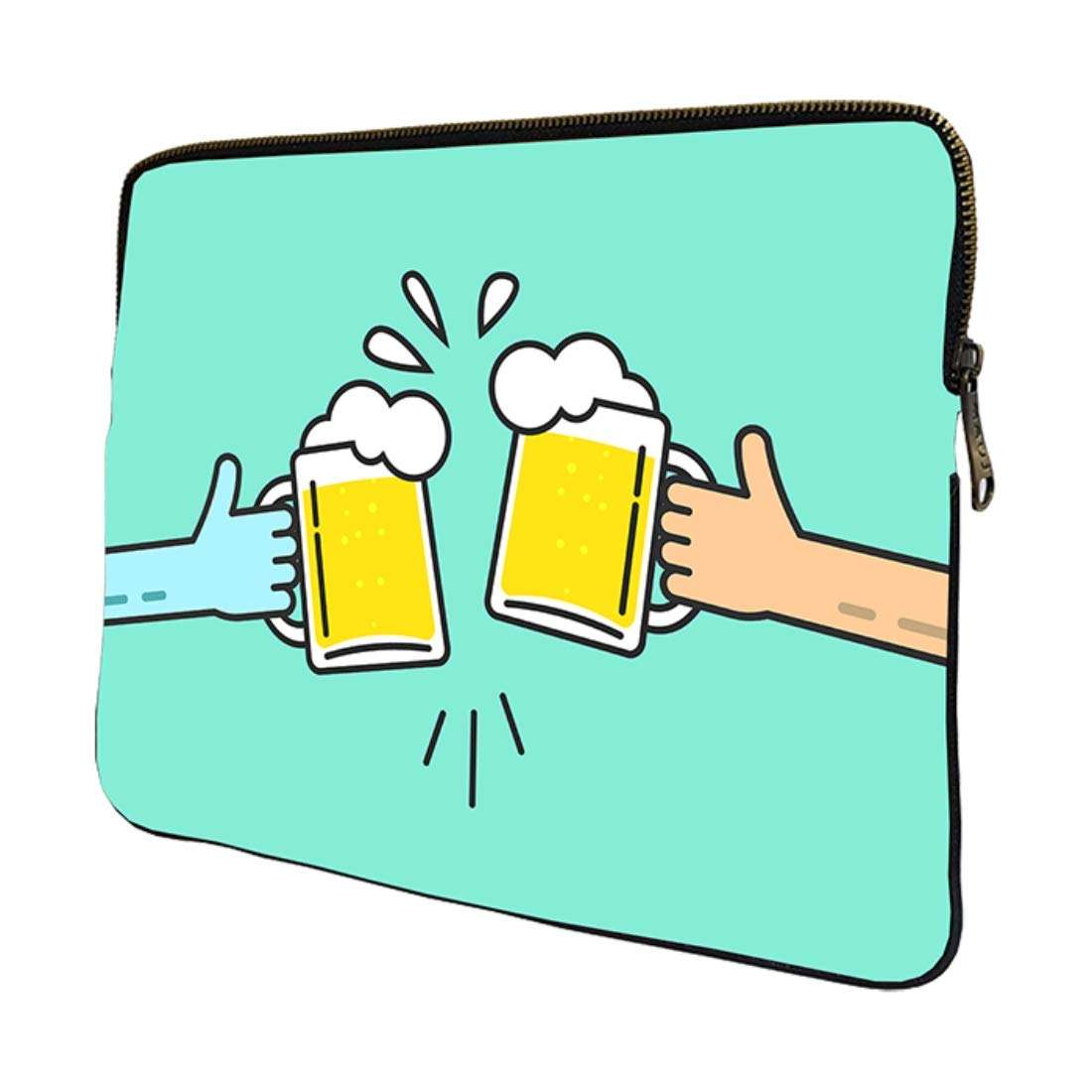 MAUJ Cheers Canvas Laptop Sleeve for 13.3 3